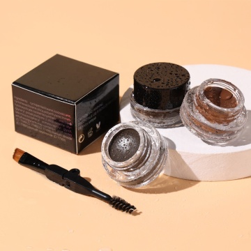 Customizable Waterproof Eyebrow Pomade with Brush: Private Label Packaging Options