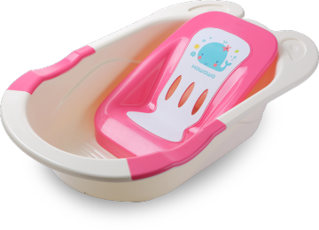 Baby Plastic Bathtub With Bath bed
