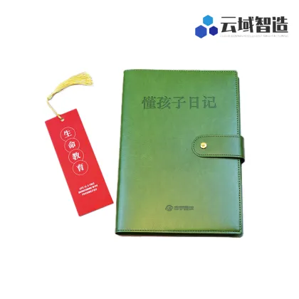 Green Diary with Lined Pages for Daily Journaling