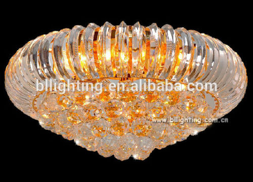 Fancy round crystal ceiling light fixture