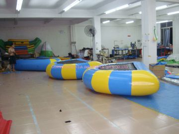 Flame Retardant / Uv Resistanc 0.6 / 0.9mm Heavyduty Pvc Tarpaulin Inflatable Water Sports