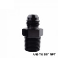 Adattatore dritto anodizzato AN6 a 3 / 8NPT