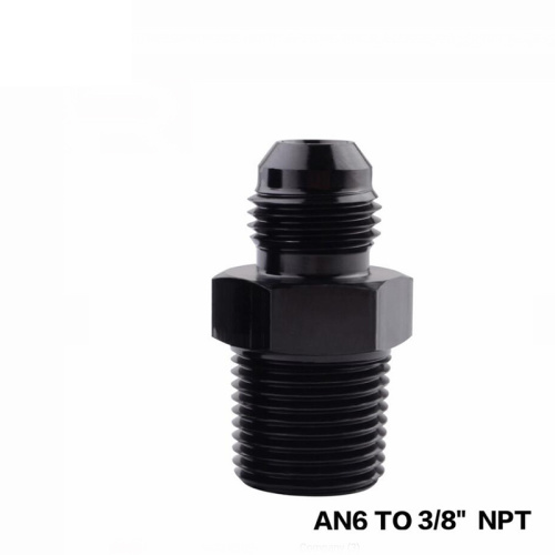 AN6 à 3 / 8NPT Adaptateur droit anodisé anodisé