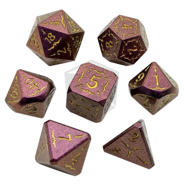 DND Dice Set: Sharped Dungeons and Dragons Polyhedron D6 D20 Metal RPG Dice with Dice Bag