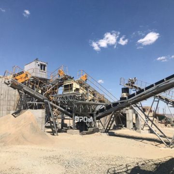 Pebble Quarry Gravel Black Fixed Stone Rock Crusher Movable Stone Crushing Plant