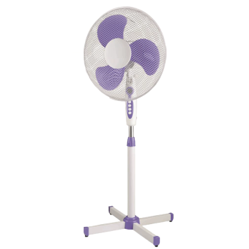 2024 Purple Hot Sell 16 Inch Strong Wind High-Power 3 Blades Stand Fan