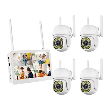 4CH CCTV 1080P WiFi Smart NVR Kit with Display Monitors