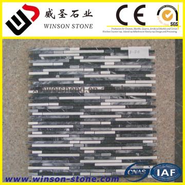 nature stone decoration simple tetragonal grid marble mosaic