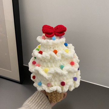 Hand-Knitted Christmas Tree Ornaments - Festive Decorations for Holidays