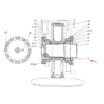 EX3500 bearing spherical ball 4182605