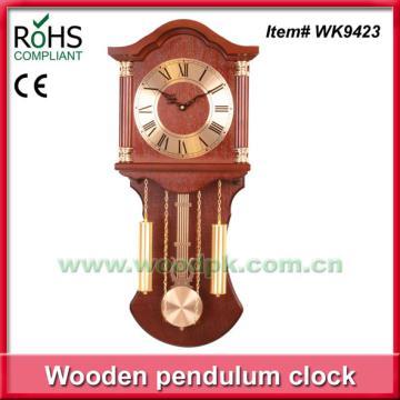 31.5x70cm High quality quartz wooden wall pendulum clock for sale
