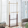 Stylish Solid Wood Coat Rack with Modern Hangers