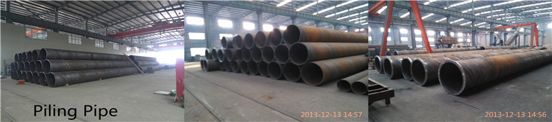 Seamless piling pipes steel