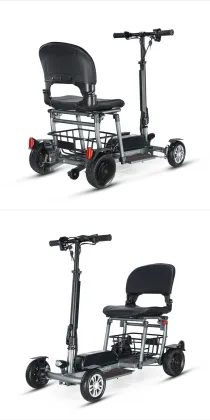 Automatic Folding Handicapped 4-Wheel Portable Mobility Scooters: A Convenient Solution for Elderly and Disabled Users