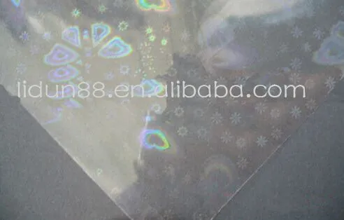 Holographic cold lamination laminating film