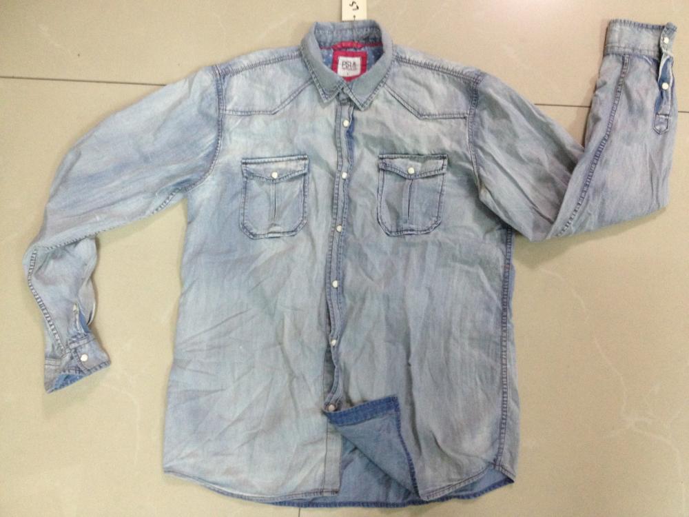 custom cotton DENIM  shirt