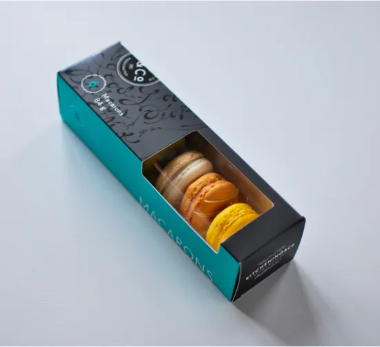 6 macaron paper packaging box