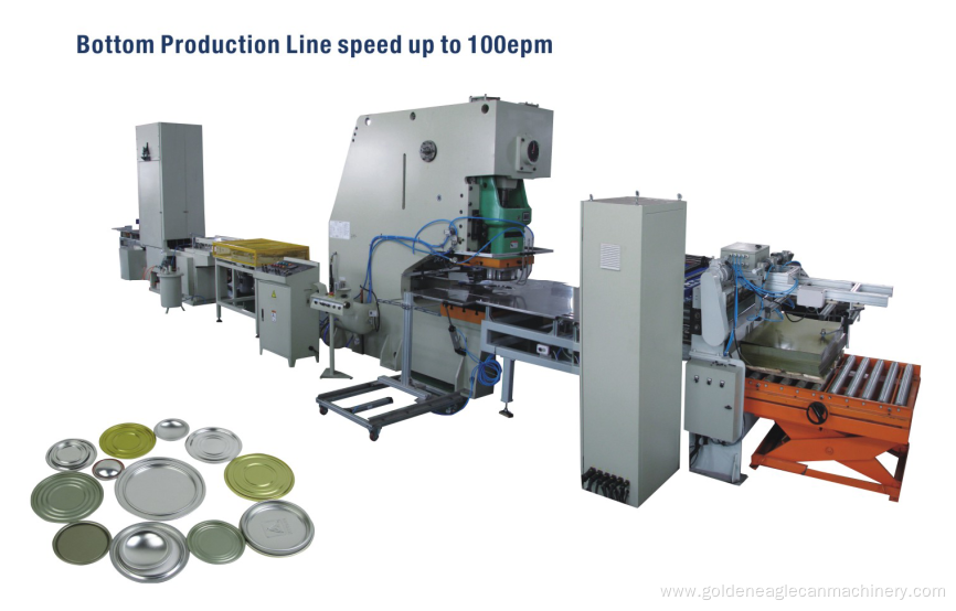 Bottom Production Line speed up to 100epm