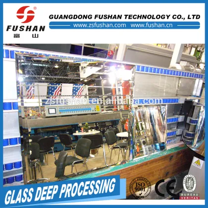 Fushan 9 Spindles PLC Control Flat Glass Bevelling Grinding Machine