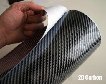 2D Silver Carbon Fiber Vehicle Interior Film