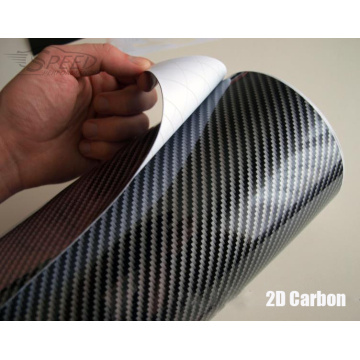 2D Silver Carbon Fiber Vehicle Interior Film