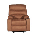 Single Faux Suede Recliner Sofa with Cupholder