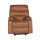 Single Faux Suede Recliner Sofa with Cupholder