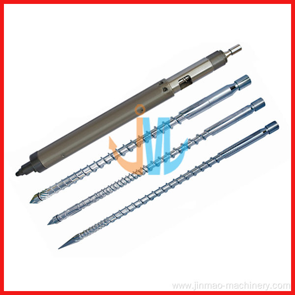 Single screw and barrel for injection machine