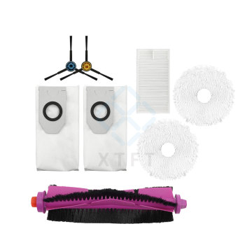 Replacement Parts for Eureka Vacuum Cleaner: E10S Edge Brush Roller, Brush Cloth, Air Filter, and Dust Bag