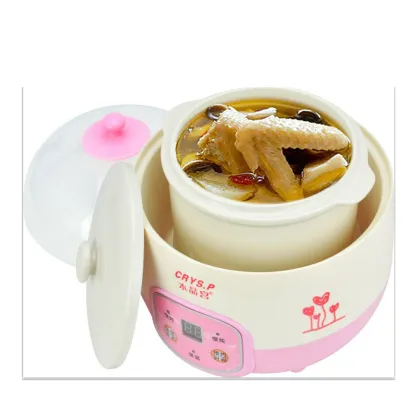 Electric Stewed Cooker New Model DDG-08B with Ceramic 1 set 0.8l ceramic pot