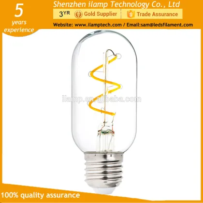 ilamptech General Lighting Service Amber LED Edison Bulb 2W T45 LED Bulb