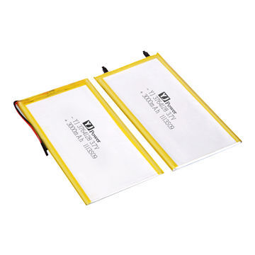 Rechargeable polymer battery, 3,200mAh/3.7V