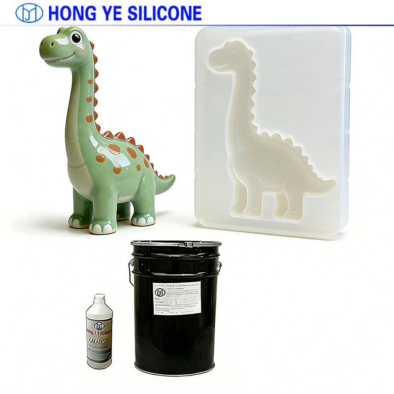 Condensation curing silicone mold rubber