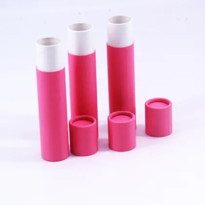 Pink cosmetics essential oil paper tube packaging
