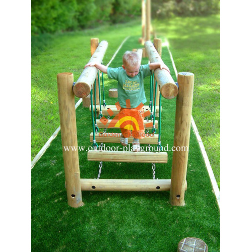 Commercial Wooden kids Playground Equipment For Sale