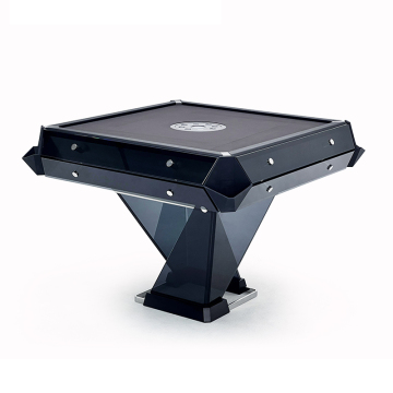 Customizable Black Glass Automatic Mahjong Machine Game Table