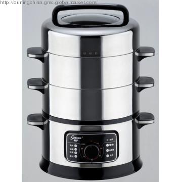 Stainless steel electric food steamer