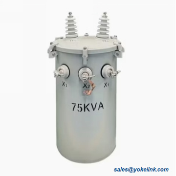 75KVA CSA C2.2-06 egyfázisú transzformátor radiátorral