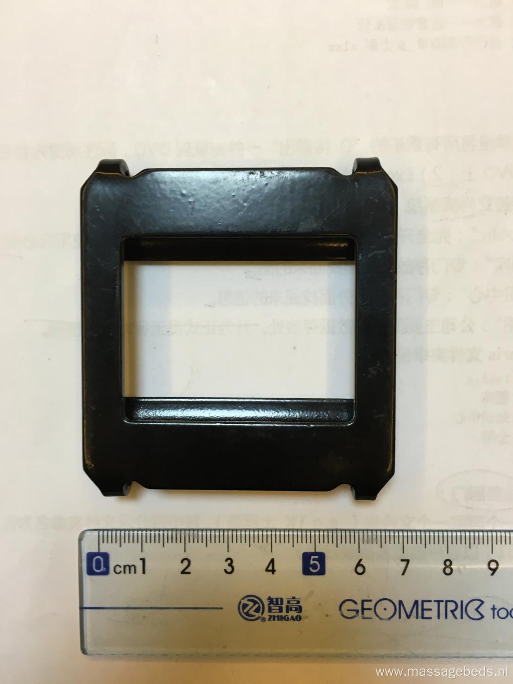 One Way Lashing Buckle with Black Electrophoretic Paint