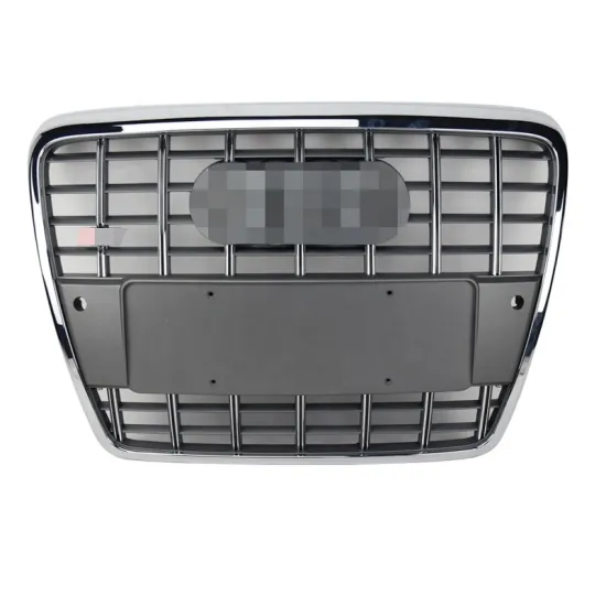 ABS Grey Frame Radiator Mesh Grille for Audi A6/S6 C6 S6 Facelift Car Front Bumper Grill