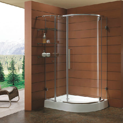 Cabine de douche élégante secteur / salle de douche Simple avec écran en verre (R6604-2LH)