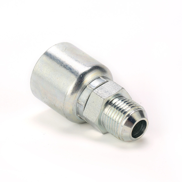 Hydraulic Fitting: JIC Male 37° Cone, 43 Series One-Piece Connector for Hose Assembly