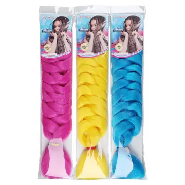 41 inch Jumbo X pression Braiding Single Color Blonde Green Hair Extensions Twist Crochet Wick Braids Rack Hair Braid