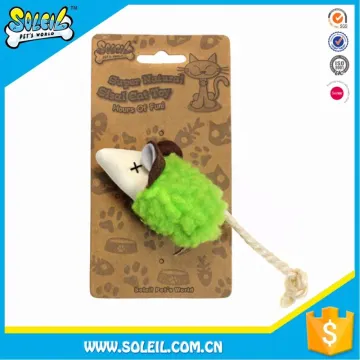 Polyester Natural Series Cat Toys Mouse Shaped Pet Toy