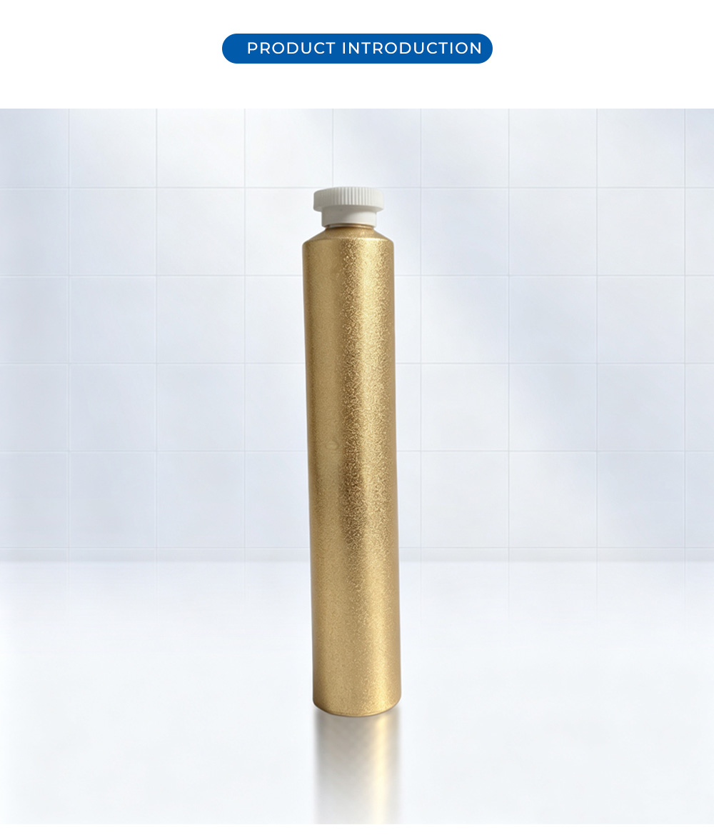 Golden Aluminum Soft Tube With Plastic Cap X