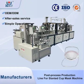 Cup Type Medical Mask Oblique Point Type Post-process Mask Machine