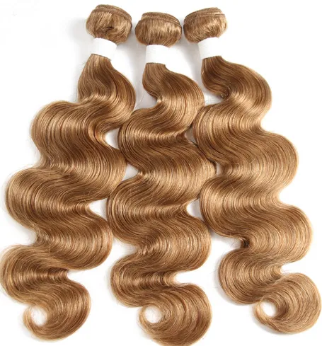 10A  Grade human hair bundles, #30   body wave Brazilian hair bundles Human
