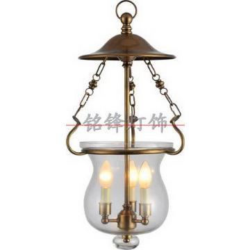 15663 3 lights antique solid brass hundi lantern pendant