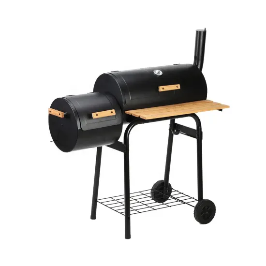 Outdoor Trolley Heavy Duty Trolley Smoker Charcoal Bbq Grill