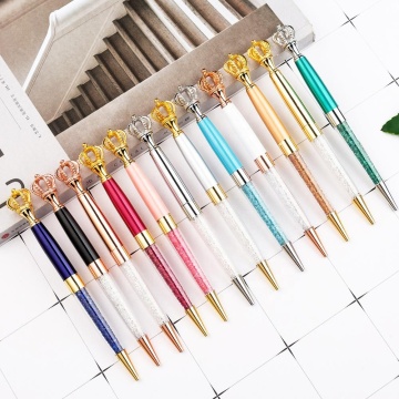 Rose Gold Crown Crystal Pen - Custom Wedding Gift Souvenir